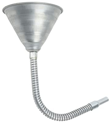 Entonnoir à Bec en Acier Carbone avec Tuyau Flexible de 330mm pour Voitures Motos Camions Infusion Liquide Multiangulaire