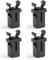 Lot de 4 fermoirs pour couvercle de poubelle Brabantia, étanches et tactiles, conviennent pour les poubelles de cuisine, les boîtes de rangement, les étuis à lunettes