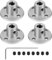 LALAGO 4 Pcs Flange di Accoppiamento, Modello con Guida Rigida, Raccordi per Albero/Asse, Flangia Accoppiamento Connettore con Viti per Fai Da Te e Motori di Modellini Radiocomandat (8mm)