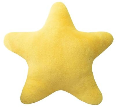 MUNSKT Children's Star Kissen, weich, flauschig, für Schlafzimmer, dekoratives Kissen für Jungen und Mädchen (Gelb, 30 cm) für Kinder & Jugendliche