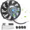 Yoyakie Electric Radiator Fan, 7 Inch 12V 80W Push Pull Radiator Cooling Fan with Mount Kit, High Performace, 12V Cooling