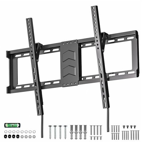 Digank TV Wall Bracket 43-75 Inch, Slim Heavy Duty Tilt TV Mount | TV Bracket with Adjustable Pull Cords for Living Room, Bedroom, Office, Gaming Room, 75kg Load, Max VESA 600x400mm