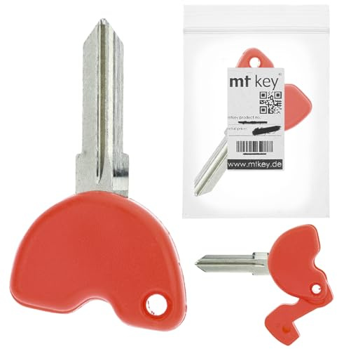MT KEY Ersatz Schlüssel Rohling GT15R kompatibel mit Piaggio Beverly Fly Liberty AB03