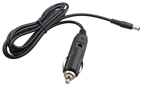 Futheda 12V 5A Car Cigarette Lighter Power Supply Adapter Male Plug Extension Cable to DC 2.1mm Plug for Car Rear View CCTV Monitors or Motor Device