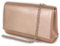 Clutch bag oro rosa laminata a busta Pochette donna cerimonia borsa piccola mano borsetta con tracolla catena da sera matrimonio comunioni Ecopelle laminato rose-gold