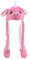 Hopearl Einhorn Hut mit Ohren Bewegen Springen Pop Up Schlagen Hut Plüsch Urlaub Cosplay Dress Up Lustiges Geschenk für Kinder Jungen Mädchen, Rosa, 56 cm (Pink Unicorn)