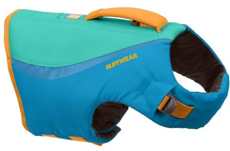 Ruffwear Float Coat Hundejacke, Auftrieb und Auftrieb, Hundeweste für sicheres Schwimmen, Bootfahren, Wassersport, Blue Dusk, Medium