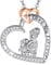 INFUSEU Mama Geschenk, Mutter Tochter Kette Herz Anhänger Schmuck Silber 925 Damen Mama Sohn Geschenke für Frauen Mama Oma