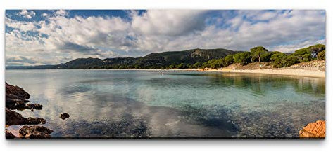 Eau Zone Wandbild Hawaii Küstenlandschaft 100x40cm