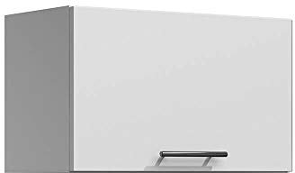 Tendencio Lila - Meuble de Cuisine hotte 60 cm 1 Porte Blanc Mate