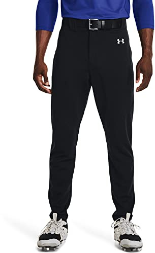 Under Armour Men's Utility Baseball Pants 22, (001) Black / / White, Medium