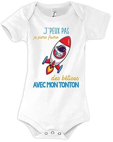 Planetee Body bébé Bêtises avec Tonton Astronaute Fusée