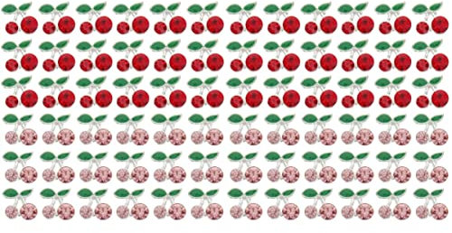 LALAFINA Cherry Nail Charms Nail Accessories 72 Pcs 3d Nail Charms 3d Nail Art Rhinestone Shiny Nail Gems Nail Art Glitter Stickers