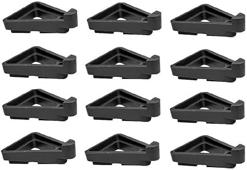 12Pcs Pots Feet Plant Plant Pot Feet Triangle Feet Invisible Low Profile Flower Pot Flower Toes Plant Stand Lifters Potted Plant Stand Breathable Flower Pot for Outdoor and Indoor Garden Plant -Black