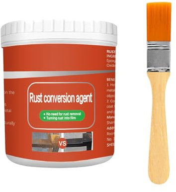 Skeadex Rostentferner Metall Rostentferner auf Wasserbasis Flugrostentferner Auto Grundierung Metall Mit Bürste Wetterfest Langlebig Rostlöser für Metall Auto Rostschutzmittel Für Metall (100g)