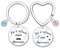 FGHJK 2Pcs Porte clef Marraine Parrain Cadeau Marraine Parrain Porte-clés Cadeau Porte-clés Parrain Marraine Cadeau Baptême pour Parrain Marraine Cadeaux d'anniversaire Parrain Marraine (3)