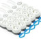 Garza Power - Pack de 5 regletas de 3 enchufes, con Interruptor, Enchufe Plano, Ladrón múltiple 1.4 Metros, Protección Infantil, Color Blanco, Gama Design