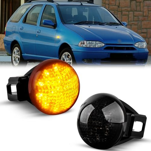 OZ-LAMPE LED Blinker Seitenblinker für Fiat Seicento 1998-2012 Multipla 1999-2004, Blinker Schwarz mit Canbus Fehlerfrei, 2 Stücke