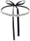 TIESOME Braut Strass Gürtel - Handgemachtes Kristall Silber Taillengürtel, Glitzer Brautgürtel für Kleid, Brautjungfer, Hochzeit Party (Schwarz)