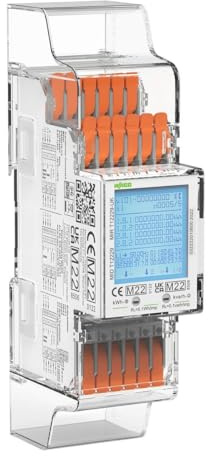 Wago 879-3040 Energieverbrauchszähler für Wandleranschluss, 1A/5A, 3x230/400V, 50Hz, Modbus, M-Bus, 2 x S0-Schnittstelle, 2PU CT