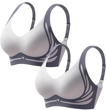 Qixiu Bralette Women,Bandeau Bras for Bigger Bust,White Bralette top,Strapless Bras for Large Breasts,Zip Front Sports Bras,deep Bra,Ultimate Strapless Bra 38g,White Sports Bra,Bralettes