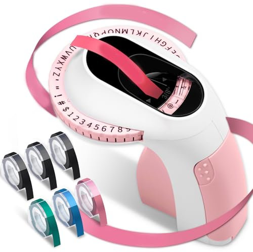 Vdaxvme Prägemaschine Beschriftungsgerät 3D Prägegerät Handheld Label Prägegerät Tragbares Prägegerät