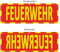 Einsatz-Wendeschild | Feuerwehr | WSB2 Sonnenblende Normal- & Spiegelschrift | Auto KFZ | Warn-Schild |
