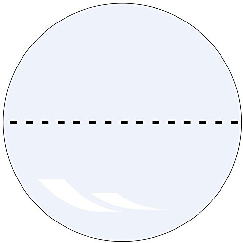 TE-Office 4000 Stück Rolle 76mm Kern 1-bahnig Polypropylen transparent Klebepunkte mittig perforiert Siegel Verschlußetiketten 30mm rund