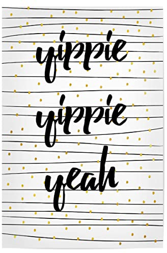 artboxONE Poster 30x20 cm Typografie Yippie 2 hochwertiger Design Kunstdruck - Bild Yippie Yippie Yeah