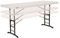 Lifetime 92123 – Ultra-robuster, quadratischer, tragbarer, zusammenklappbarer Catering-Tisch | Maße 183 x 76 cm, höhenverstellbar | Gewicht 15 kg, langlebig und widerstandsfähig | Kapazität 6 Personen
