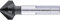 Alpen 238701040100 cobalt Kegelsenker Ungleiche Teilung Co5 3-FL Alunit 10, 4mm, 0 W, 0 V