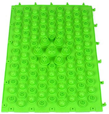 Rosenice Fußmassage-Matte, Akupressur-Massageteppich, Reflexzonenmassage (grün)