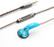FAAEAL Iris 2.0 Mic Version Earphones with Remote and Microphone 3.5mm Earbuds Heavy Bass Headphones with Warm Pure Sound Headsets for Xiaomi/Huawei/iPhone/Samsung Smartphones (Blue)
