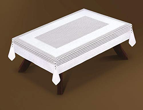 HAFT® Weiße Tischdecke mit Stickerei
