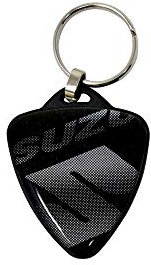 Quattroerre Schlüsselanhänger für Motorrad Suzuki Scudetto (Schwarz)