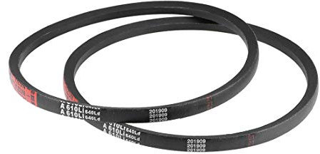 sourcing map A640Ld Keilriemen 640 mm Länge 13 mm oben Breite 8 mm Dicke A-Profil-Gummiantriebs-Getrieberiemen 2 Stück