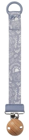 Elodie Details Schnullerclip – Schnullerkette & Nuckelkette mit Holzclip für Baby – BPA-freier Schnullerhalter aus recyceltem Polyester – Schnullerband für Jungen & Mädchen – Monkey Sunrise