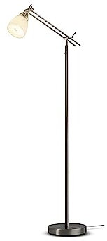 casa NOVA Stehleuchte CURO (DH 23x150 cm) DH 23x150 cm grau Stehleuchte Stehlampe Leseleuchte Deckenfluter Bogenleuchte