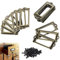 30 Stück Vintage Etikettenhalter, Vintage Kartenhalter Etiketten, Etikettenhalter Ziehen, Antiker Mode Metall Etikettenrahmen für Apothekerschrank, Schubladenschrank, Aktenschrank (Bronze)