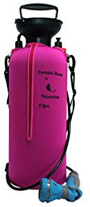 Petacarium Insulated Portable Shower (8 Litre, Pink) for Dogs, Camping, Paddleboarding, Muddy Walks