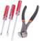 Keadic Polsterklammerentferner und Reißzweckenheber, Werkzeug-Set, Endschneidezange, 17,8 cm, bündig, Nagelabzieher, strapazierfähig, Schneiden von Tischlern, Zangen, Nagelzieher für Zuhause, Büro,
