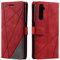 Vankii Kompatibel mit Oppo Realme 6 Pro Hülle, Flip Wallet Handyhülle PU Leder Brieftasche Tasche Case Stoßfeste Schutzhülle [Kartenschlitzen] [Magnetverschluss] [Standfunktion] (Rot)