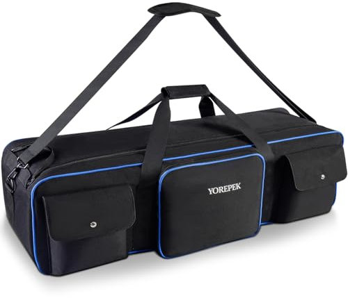 YOREPEK Tripod Bag 103x23x24cm, Large Light Stand Carrying Case with 2 Protective Pads, Photography Equipment Bag with Shoulder Strap and Handle for Studio Tripod Monopod Softbox Umbrella Speedlight