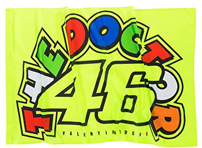 VR46 The Doctor Drapeau Mixte, Multicolore, Taille Unique
