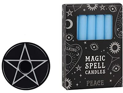 Spell Candler Halter Pentagram - Wunschkerzen, Hexe, Black Magic, Witchcraft, Hexe (Peace)
