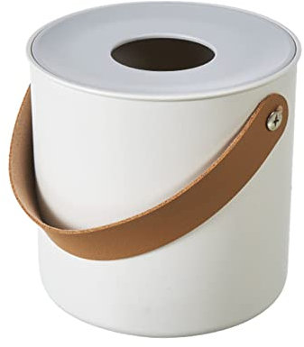 Fairnull Aufbewahrungstasche, Taschentuch-Box mit Deckel, Kunstledergriff, Universitätsschlafsäle, Serviettenbox für Büro