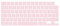 Digi-Tatoo Film de Protection du Clavier Compatible avec MacBook Air 13/15 Pro 14/16 2025~2021 (A3240 A3241 A3112 A3401 A3185 A3403 A3186 A3113 A3114 A2992 A2918 A2991 A2780 A2681 A2941)，Silicone Rose
