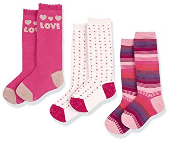 Chicco, Set Calzini Sotto il Ginocchio in Cotone, Calze Bambina, Designed in Italy