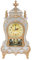 Serlium Vintage Tischuhr, antike Kunststoff-Tischuhr, Retro-dekorative Wanduhr für Zuhause, Büro, Hotelmarkt(Weiß)