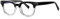 kachawoo Acetat-Anti-Blaulicht-Brillengestell TR90-Brille im Retro-Korean-Stil für OL Blue-ray Blocking Leopard Black Clear Eyewears (black clear frame)